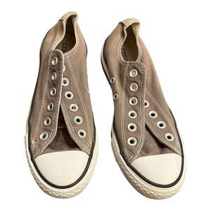 Converse lows no laces grey men’s 5 women's 7